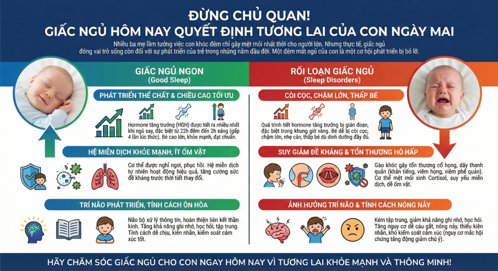 Khi giấc ngủ của con là "cuộc chiến" của mẹ