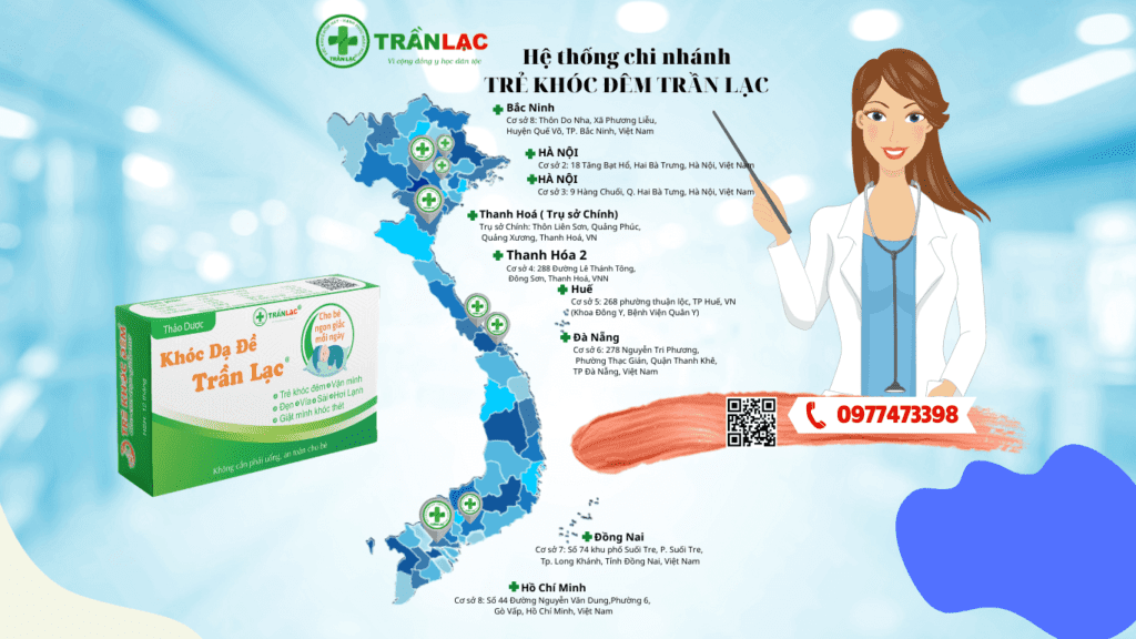 Hệ thống chi nhánh của Trẻ Khóc Đêm Trần Lạc