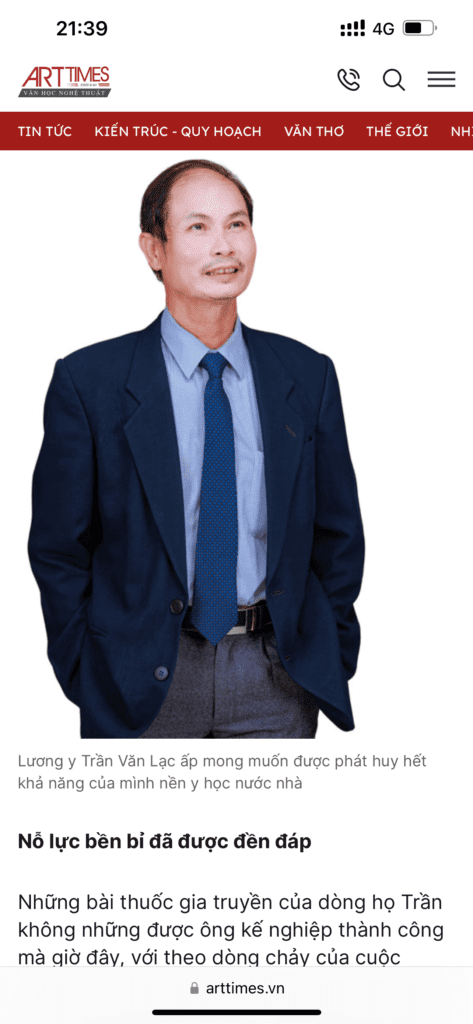 Báo Giáo Dục Thủ Đô - Nó về Lương Y Trần Văn Lạc