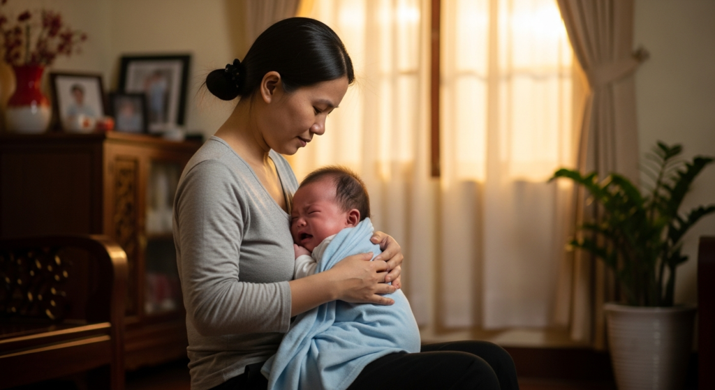 Vì sao trẻ sơ sinh hay khóc đêm và giải pháp thảo dược
